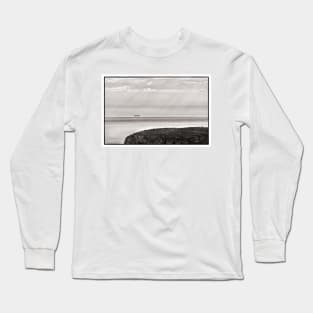 A Fort Victoria class Auxiliary Oiler Replenishment (AOR) Ship off the coast of the Mull of Galloway, Scotland. Long Sleeve T-Shirt